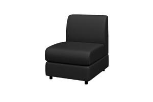Диван двухместный МАТРИКС M2-2 Экокожа Ecotex 3001 (черная) 1420х800х855