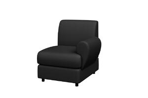 Диван двухместный МАТРИКС M2-2 Экокожа Ecotex 3001 (черная) 1420х800х855