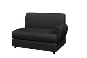 Диван двухместный МАТРИКС M2-2 Экокожа Ecotex 3001 (черная) 1420х800х855
