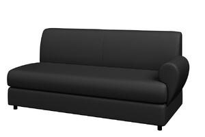 Диван двухместный МАТРИКС M2-2 Экокожа Ecotex 3001 (черная) 1420х800х855