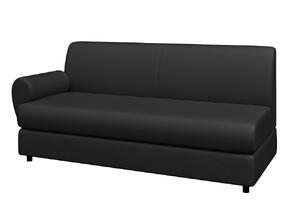 Диван двухместный МАТРИКС M2-2 Экокожа Ecotex 3001 (черная) 1420х800х855