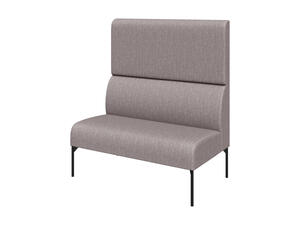 Модуль двухместный высокий левый БРИДЖ Brd2HL Рогожка Sweet grey серый 1225х710х1350