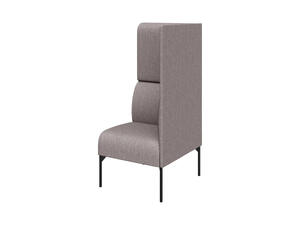 Модуль двухместный высокий левый БРИДЖ Brd2HL Рогожка Sweet grey серый 1225х710х1350