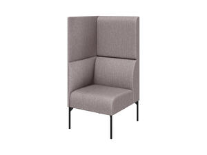 Модуль двухместный высокий левый БРИДЖ Brd2HL Рогожка Sweet grey серый 1225х710х1350
