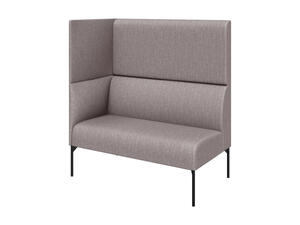 Модуль двухместный высокий левый БРИДЖ Brd2HL Рогожка Sweet grey серый 1225х710х1350