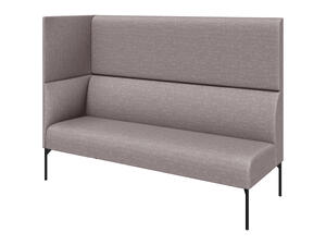 Модуль двухместный высокий левый БРИДЖ Brd2HL Рогожка Sweet grey серый 1225х710х1350