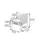 Модуль одноместный левый БРИДЖ Brd1L Рогожка Sweet grey серый 625х710х810