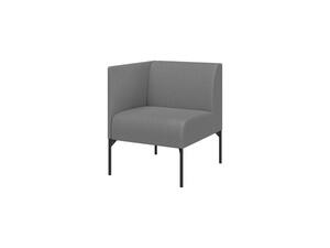 Модуль двухместный высокий левый БРИДЖ Brd2HL Рогожка Sweet grey серый 1225х710х1350