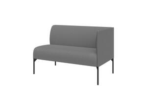 Модуль двухместный высокий левый БРИДЖ Brd2HL Рогожка Sweet grey серый 1225х710х1350