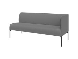 Модуль двухместный высокий левый БРИДЖ Brd2HL Рогожка Sweet grey серый 1225х710х1350
