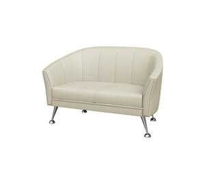 Диван двухместный ЗАРА Z2 Экокожа Ecotex 3025 (кремовая) 1370х750х860