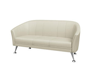 Диван двухместный ЗАРА Z2 Экокожа Ecotex 3025 (кремовая) 1370х750х860