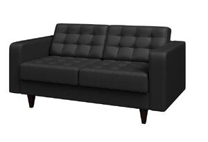 Модуль двухместный КОСМО Kos2 Экокожа Ecotex 3001 (черная) 1300х870х820