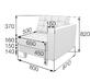Модуль одноместный левый КОСМО Kos1L Экокожа Ecotex 3001 (черная) 800х870х820