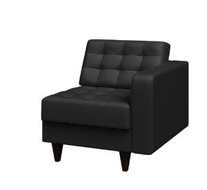 Модуль двухместный КОСМО Kos2 Экокожа Ecotex 3001 (черная) 1300х870х820