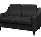 Диван двухместный РИЧМОНД R2 Экокожа Ecotex 3001 (черная) 1510х800х1000