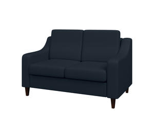 Диван двухместный РИЧМОНД R2 Экокожа Ecotex 3001 (черная) 1510х800х1000