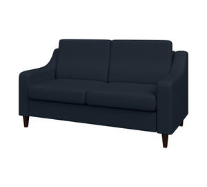 Диван двухместный РИЧМОНД R2 Экокожа Ecotex 3001 (черная) 1510х800х1000