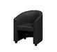 Кресло мягкое ЧАИРМИКС CHAIR1 Экокожа Ecotex 3001 (черная) 700х700х890