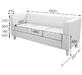 Диван трехместный ДОМИНО Dm3-2 Экокожа Ecotex 3001 (черная) 1820х660х710
