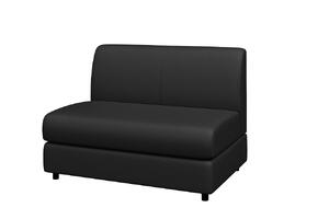 Диван двухместный МАТРИКС M2-2 Экокожа Ecotex 3001 (черная) 1420х800х855