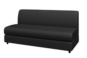 Диван двухместный МАТРИКС M2-2 Экокожа Ecotex 3001 (черная) 1420х800х855