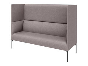 Модуль двухместный высокий левый БРИДЖ Brd2HL Рогожка Sweet grey серый 1225х710х1350