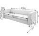 Диван четырехместный АЛЕКТО ALE4 Экокожа Ecotex 3001 (черная) 2180х830х700