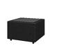 Журнальный стол МАТРИКС MT-2 Экокожа Ecotex 3001 (черная) 810х810х530