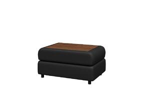 Диван двухместный МАТРИКС M2-2 Экокожа Ecotex 3001 (черная) 1420х800х855