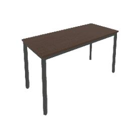 Офисная мебель Slim system Стол письменный на металлокаркасе С.СП-5.1 Венге Цаво/Антрацит 1380x600x750