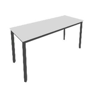Офисная мебель Slim system Стол письменный на металлокаркасе С.СП-6.1 Белый/Антрацит 1580x600x750