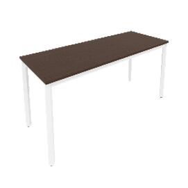 Офисная мебель Slim system Стол письменный на металлокаркасе С.СП-6.1 Венге Цаво/Белый 1580x600x750