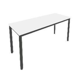Офисная мебель Slim system Стол письменный на металлокаркасе С.СП-6.1 Белый/Антрацит 1580x600x750
