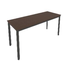Офисная мебель Slim system Стол письменный на металлокаркасе С.СП-6.1 Венге Цаво/Антрацит 1580x600x750