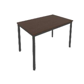 Офисная мебель Slim system Стол письменный на металлокаркасе С.СП-4 Венге Цаво/Антрацит 1180x720x750