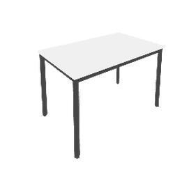 Офисная мебель Slim system Стол письменный на металлокаркасе С.СП-4 Белый/Антрацит 1180x720x750
