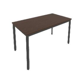 Офисная мебель Slim system Стол письменный на металлокаркасе С.СП-5 Венге Цаво/Антрацит 1380x720x750
