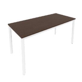 Офисная мебель Slim system Стол письменный на металлокаркасе С.СП-6 Венге Цаво/Белый 1580x720x750