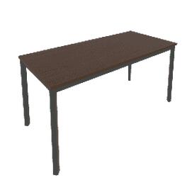 Офисная мебель Slim system Стол письменный на металлокаркасе С.СП-6 Венге Цаво/Антрацит 1580x720x750