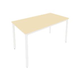 Офисная мебель Slim system Стол письменный на металлокаркасе С.СП-5 Клён/Белый 1380x720x750
