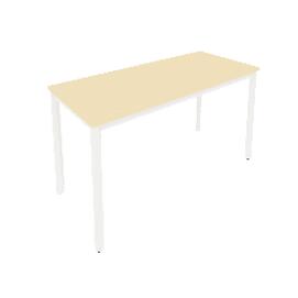 Офисная мебель Slim system Стол письменный на металлокаркасе С.СП-5.1 Клён/Белый 1380x600x750