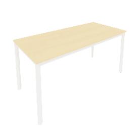 Офисная мебель Slim system Стол письменный на металлокаркасе С.СП-6 Клён/Белый 1580x720x750