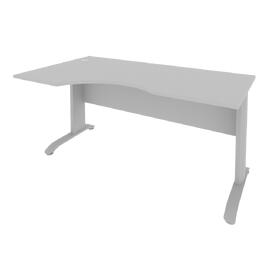 Офисная мебель RIVA Стол криволинейный левый ПЛ.СА-1 (L) Серый/ Тёмно-серый 1600х900х750