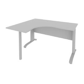Офисная мебель RIVA Стол криволинейный левый ПЛ.СА-3 (L) Серый/ Тёмно-серый 1400х1200х750