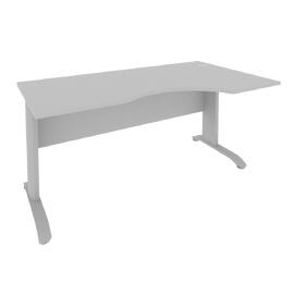 Офисная мебель RIVA Стол криволинейный правый ПЛ.СА-1 (R) Серый/ Тёмно-серый 1600х900х750