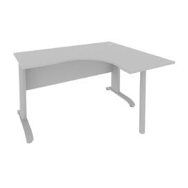 Офисная мебель RIVA Стол криволинейный правый ПЛ.СА-3 (R) Серый/ Тёмно-серый 1400х1200х750