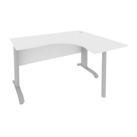 Офисная мебель RIVA Стол криволинейный правый ПЛ.СА-3 (R) Белый/ Тёмно-серый 1400х1200х750