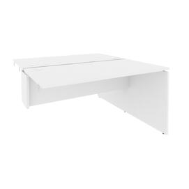 Офисная мебель Onix Стол-приставка двойной к опорным элементам O.D.SPR-3.7 Белый бриллиант 1380x1475x750