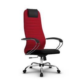 Кресло руководителя SU-BK131-10, осн.003 (Ch) ткань-сетка (Красная/Черная) 260x680x910